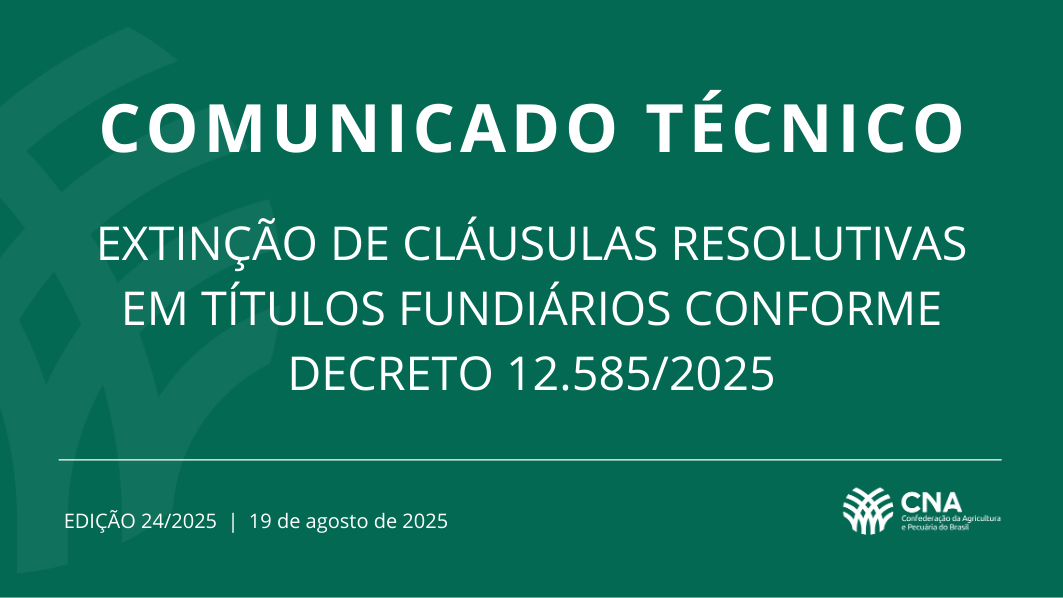 Extinção de Cláusulas Resolutivas em títulos fundiários conforme Decreto 12.585/2025