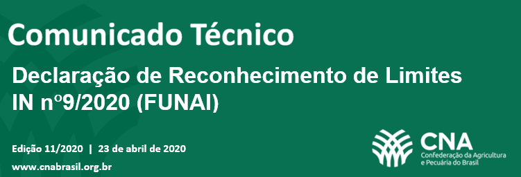 Declaração de Reconhecimento de Limites IN nº9/2020 (FUNAI)