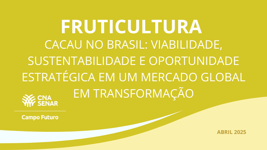Cacau no Brasil: viabilidade, sustentabilidade e oportunidade estratégica em um mercado global em transformação