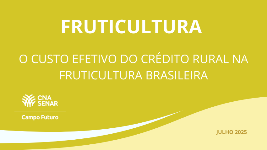 O custo efetivo do crédito rural na fruticultura brasileira