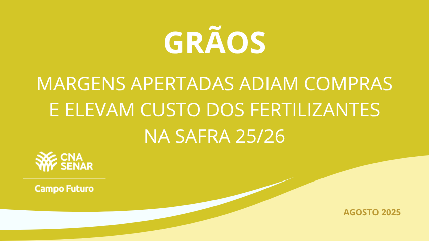 Margens apertadas adiam compras e elevam custo dos fertilizantes na safra 25/26