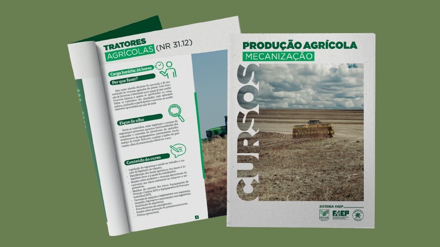 Sistema FAEP lança cartilha com seus cursos de mecanização
