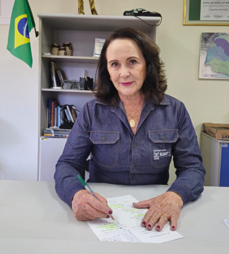 Gaysa de Paula Iacono, produtora rural e presidente do Sindicato Rural de Rolândia