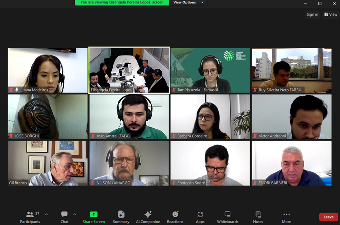 Reunião foi realizada no modelo híbrido.